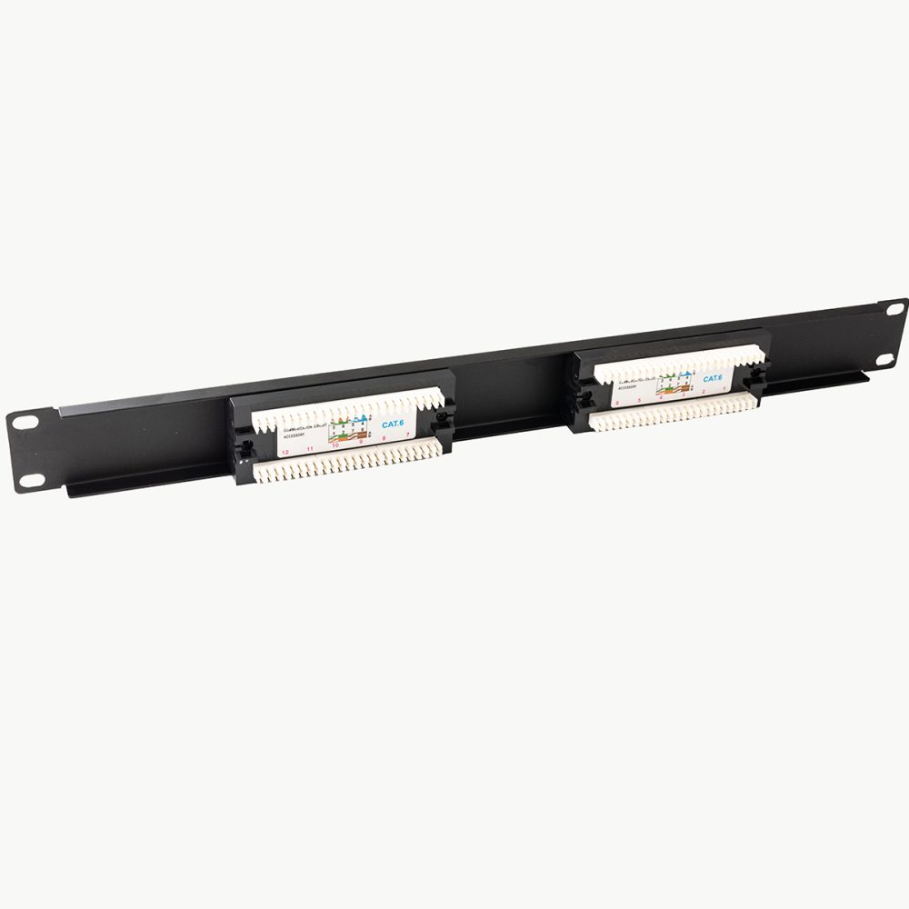 ATLANTICSWIRE PATCH PANEL CAT6 12 PUESTOS 1U